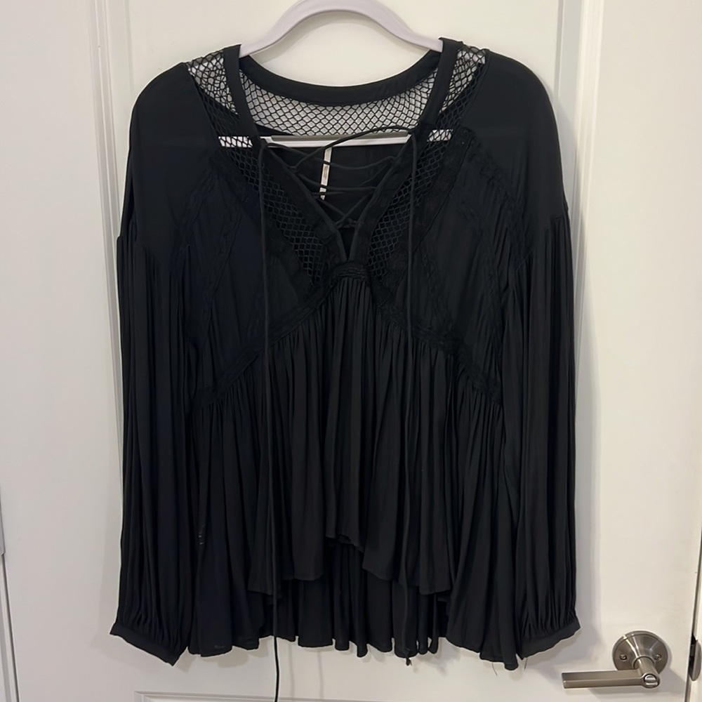 Free People Black Blouse - Picture 5 of 5